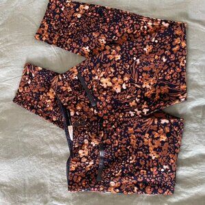 Anthropologie The Essential Slim Autumn Floral Print Trouser Pants - Size 4